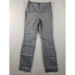 Rag Bone Pants Women's 4 Gray Plaid Lightweight Cotton Stretch Made In USA 26x27